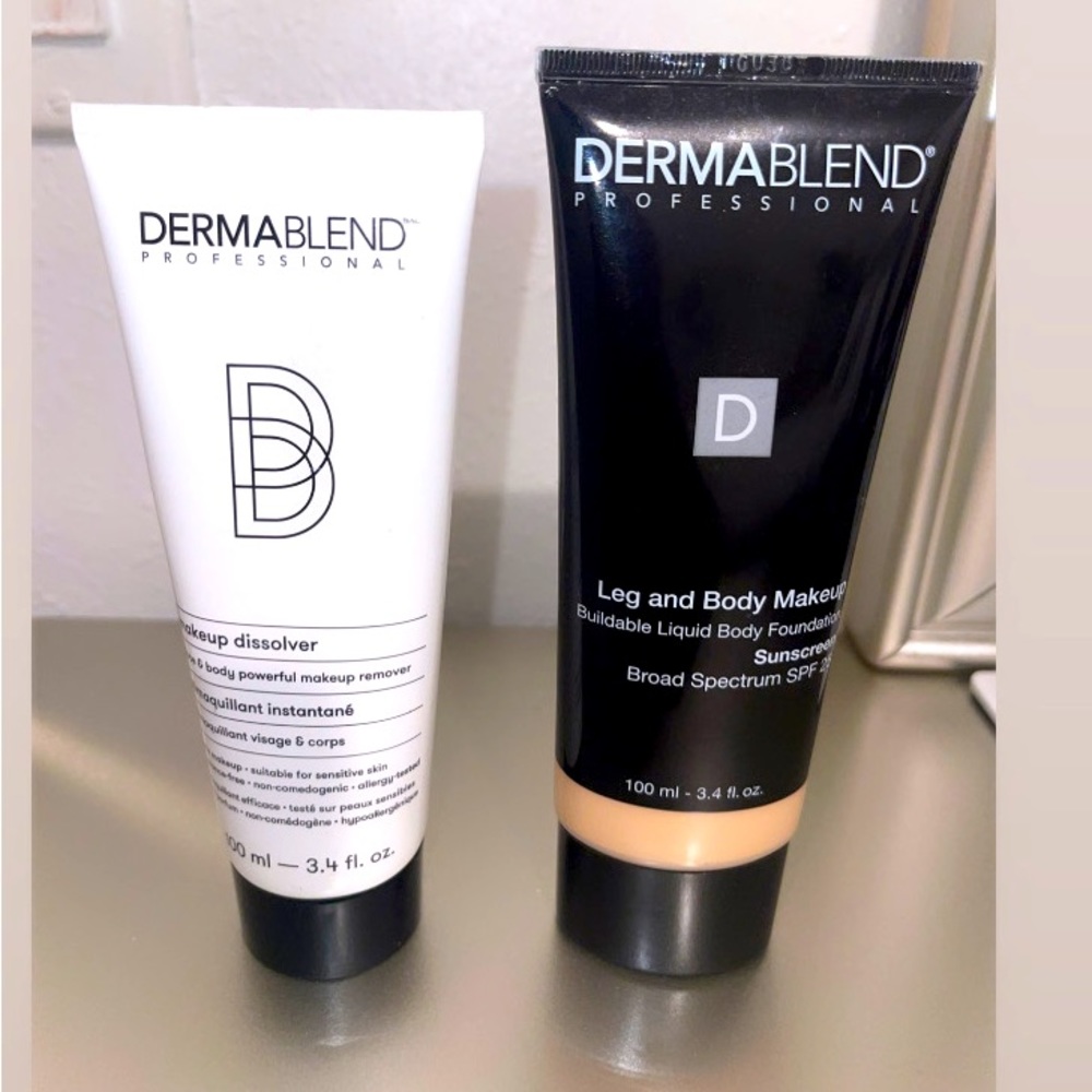 Dermablend body foundation and body makeup remover set